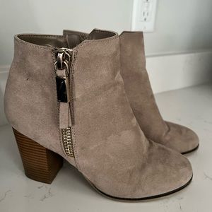 Taupe booties